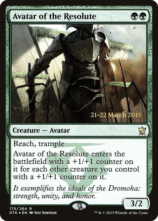 0175 Avatar of the Resolute R Prerelease Cards