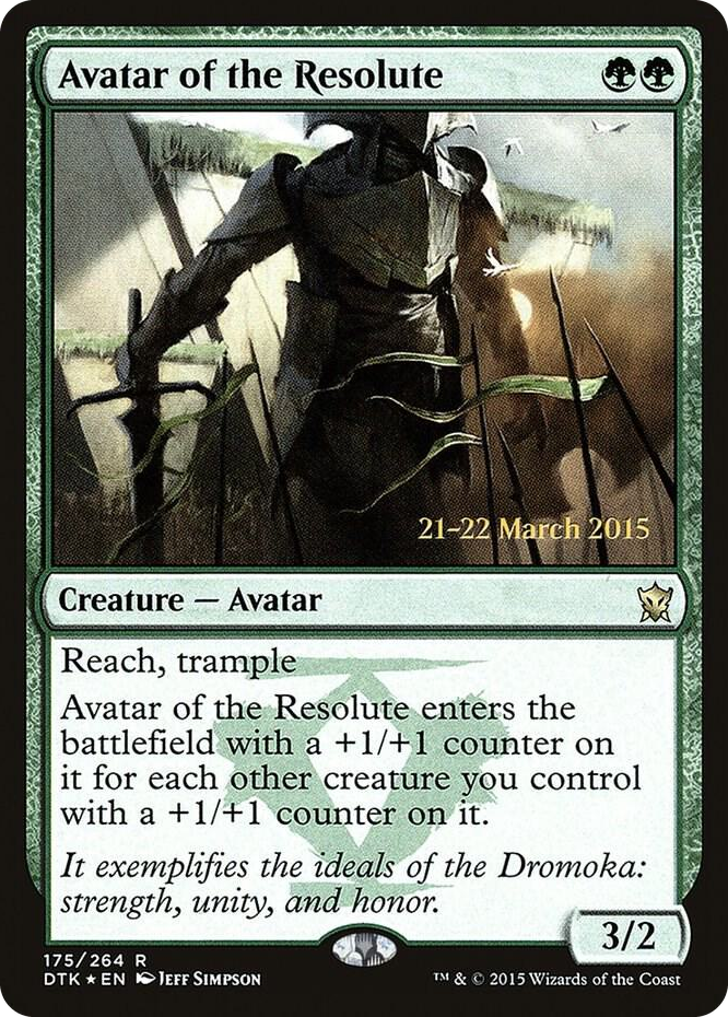 Avatar of the Resolute #175 R - Prerelease Cards Pokemon card