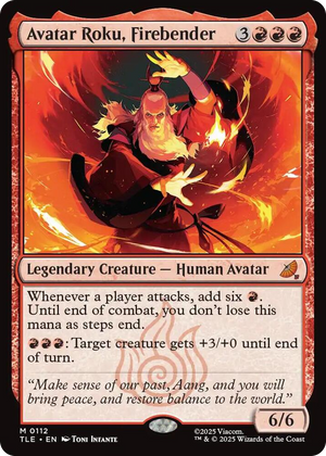 0112 Avatar Roku, Firebender M The Last Airbender: Eternal-Legal