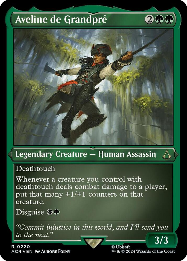 0220 Aveline de Grandpre (Foil Etched) R Universes Beyond: Assassin's Creed