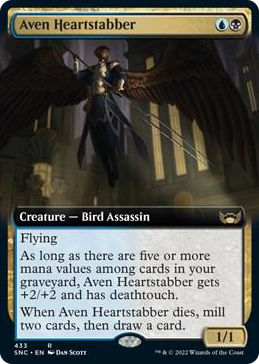 0433 Aven Heartstabber (Extended Art) R Streets of New Capenna