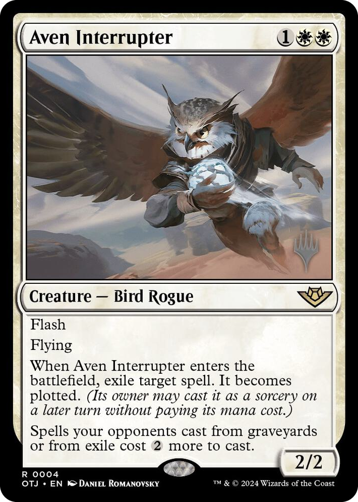 0004 Aven Interrupter R Promo Pack: Outlaws of Thunder Junction