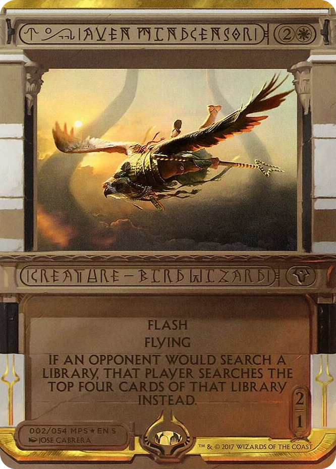Aven Mindcensor #2 M - Masterpiece Series: Amonkhet Invocations Pokemon card