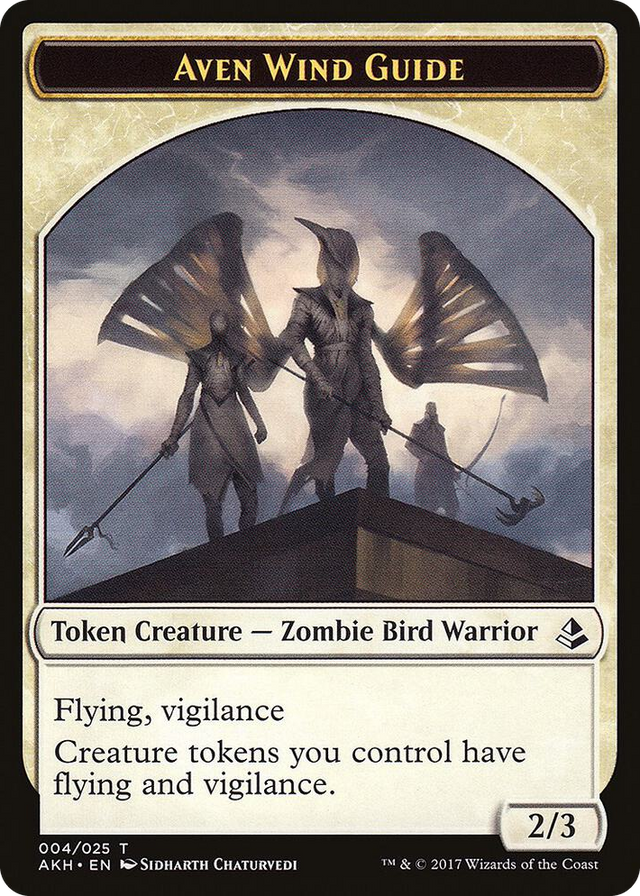0004 Aven Wind Guide // Hippo Double-Sided Token T Amonkhet