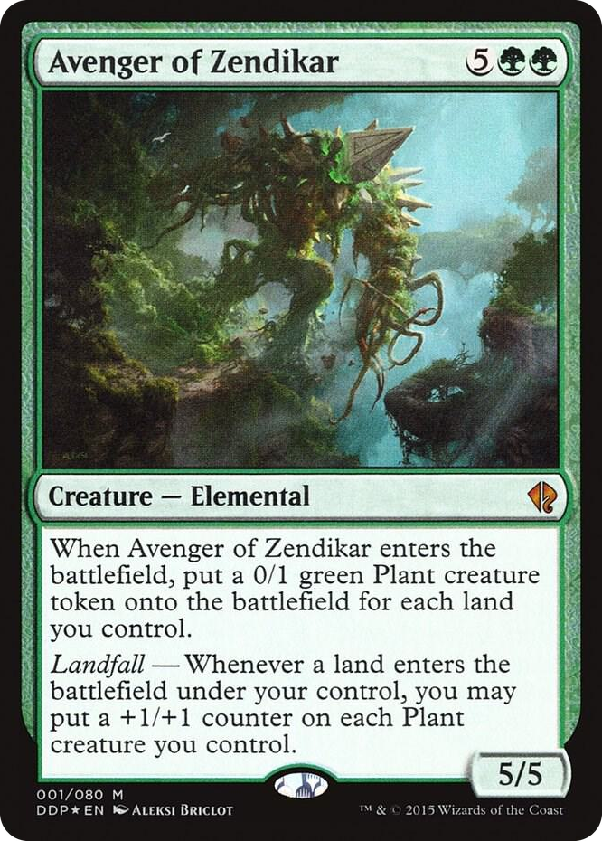 0001 Avenger of Zendikar M Duel Decks: Zendikar vs. Eldrazi