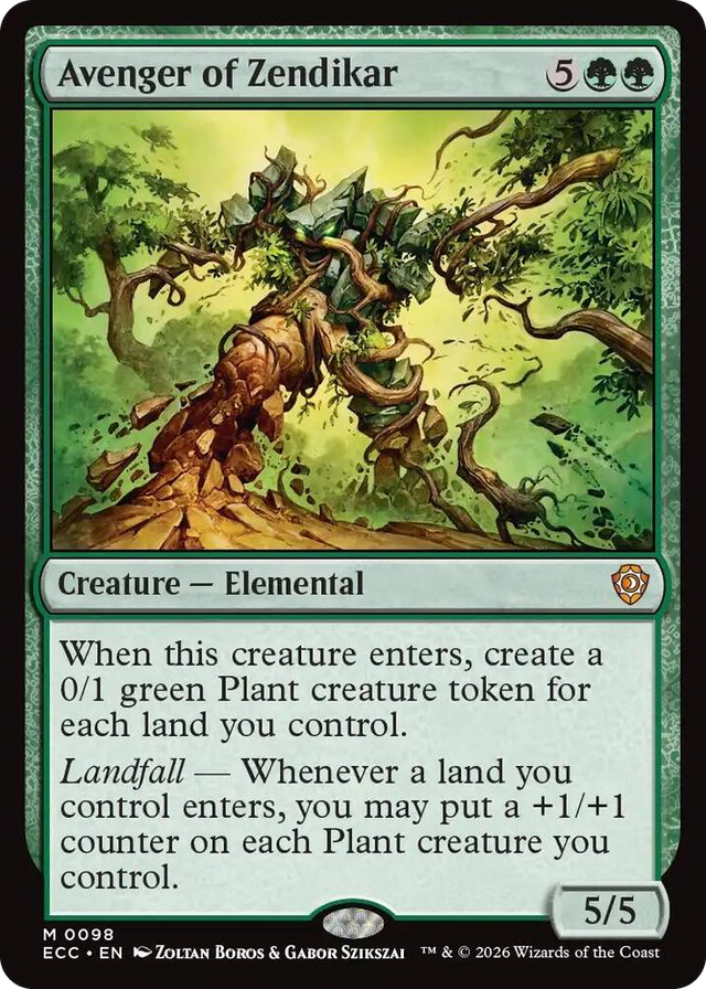 0098 Avenger of Zendikar M Commander: Lorwyn Eclipsed