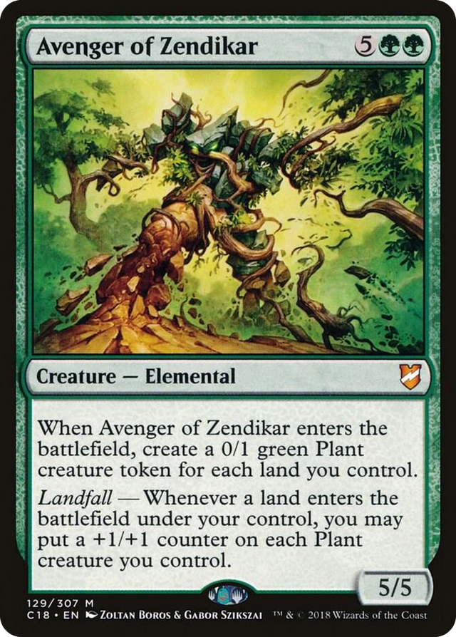 0129 Avenger of Zendikar M Commander 2018