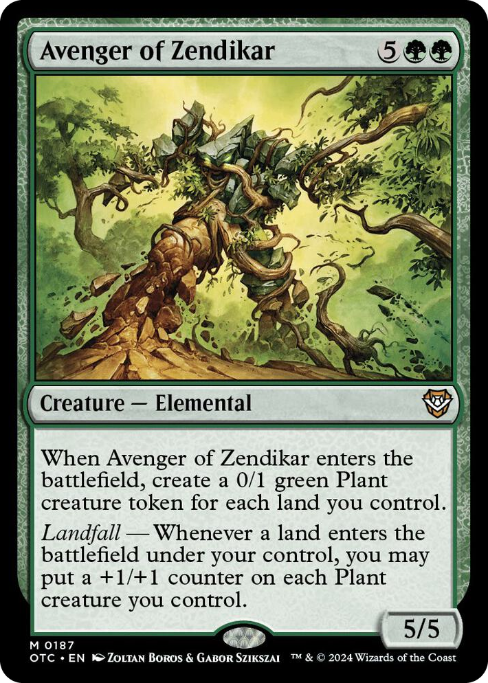 0187 Avenger of Zendikar M Commander: Outlaws of Thunder Junction