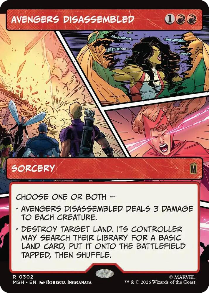 0302 Avengers Disassembled (Borderless) R Marvel Super Heroes