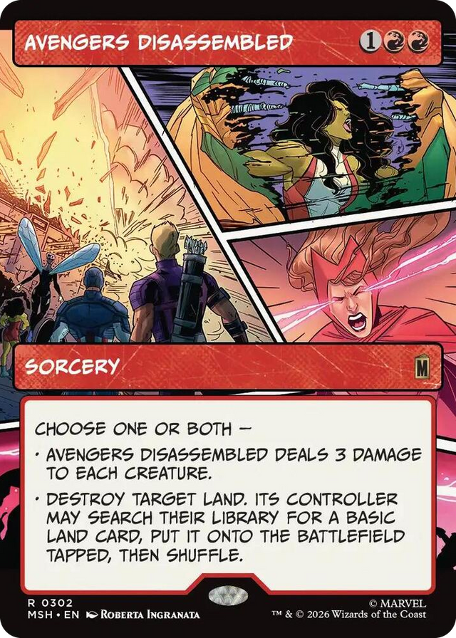 0302 Avengers Disassembled (Borderless) R Marvel Super Heroes