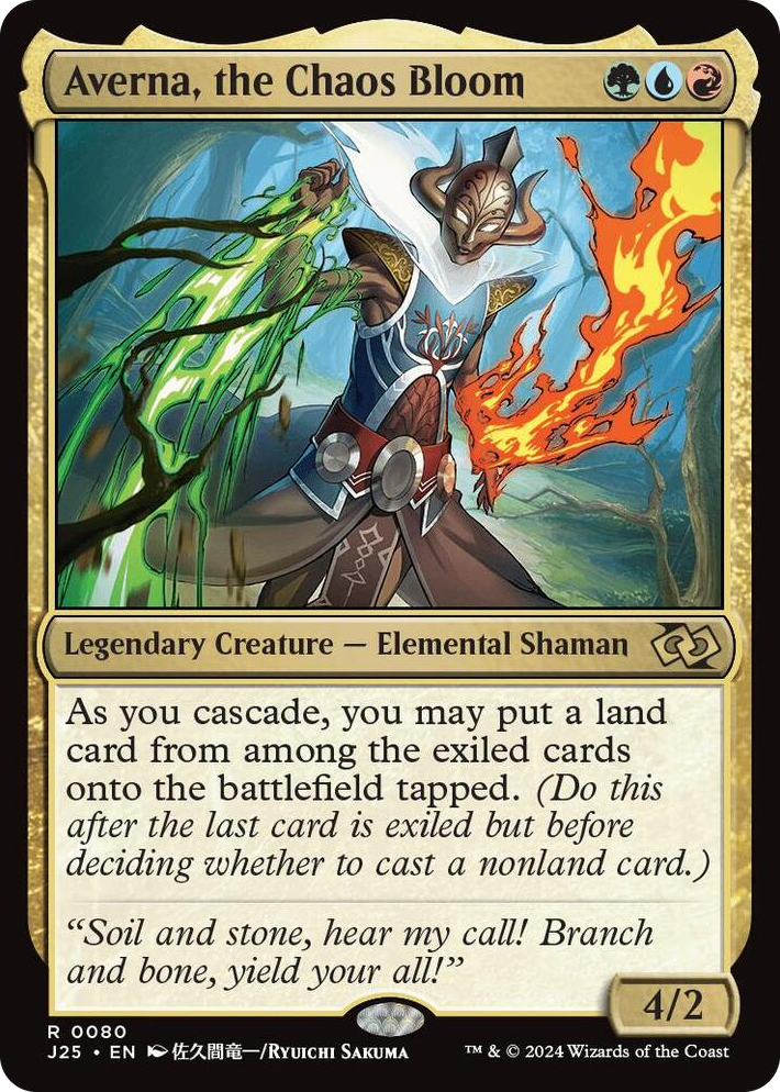 0080 Averna, the Chaos Bloom (Anime) R Foundations Jumpstart