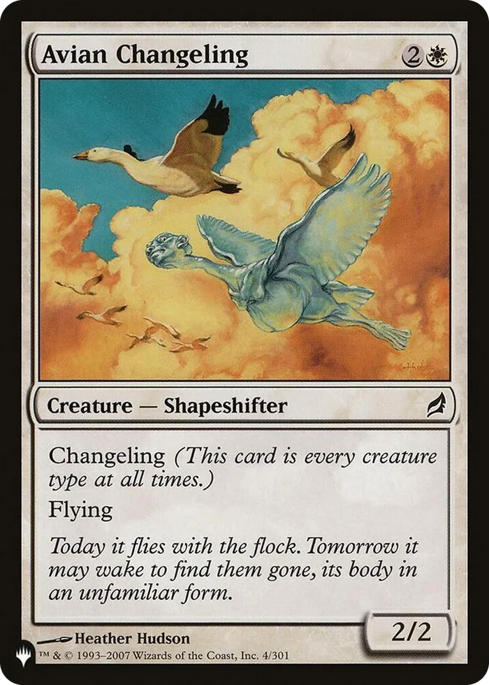 0004 Avian Changeling C The List Reprints