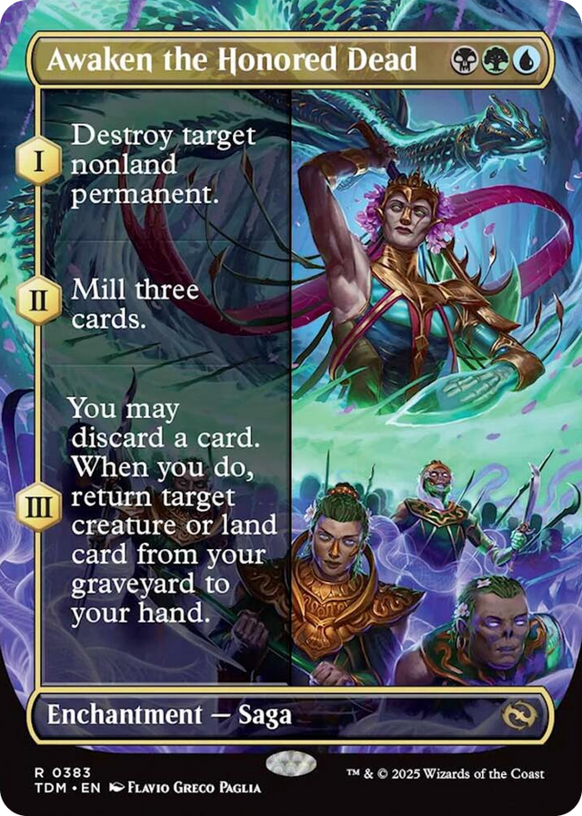 0383 Awaken the Honored Dead (Borderless) R Dragonstorm