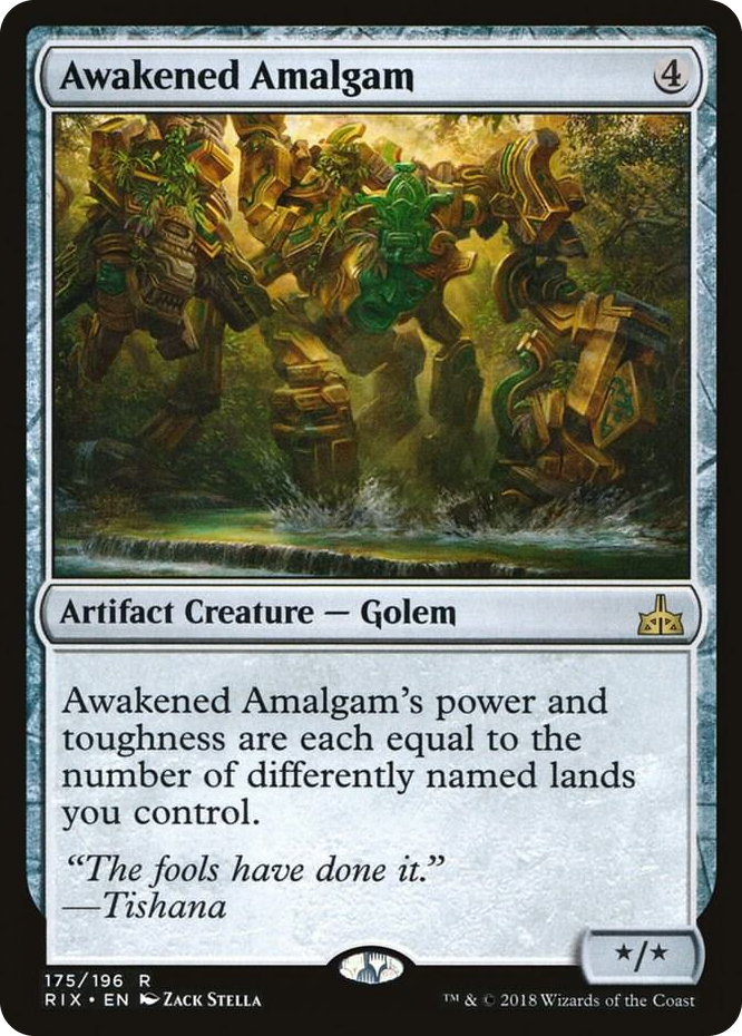 0175 Awakened Amalgam R Rivals of Ixalan