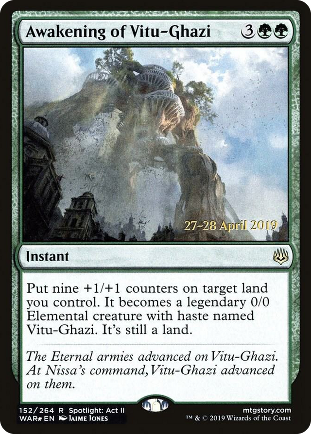 0152 Awakening of Vitu-Ghazi R Prerelease Cards