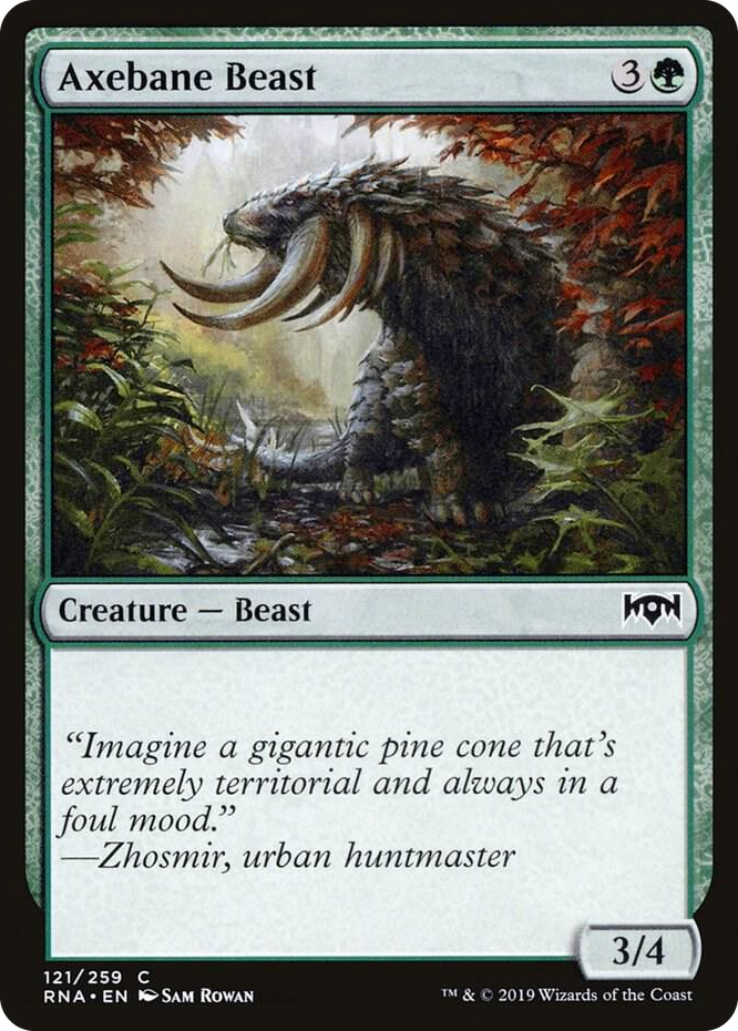 0121 Axebane Beast C Ravnica Allegiance