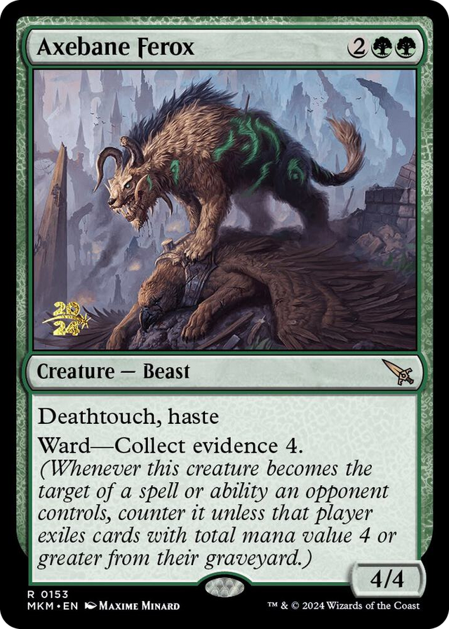 0153 Axebane Ferox R Prerelease Cards