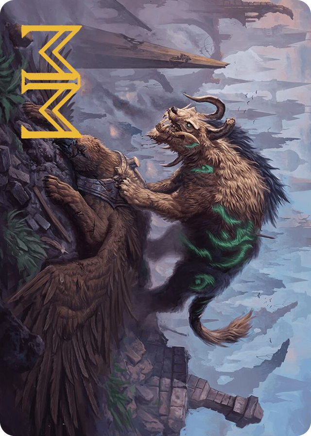 0013 Axebane Ferox Art Card (Gold-Stamped Signature) S Art Series: Murders at Karlov Manor