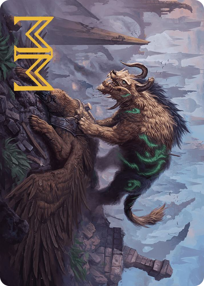 Axebane Ferox Art Card (Gold-Stamped Signature) #13 S - Art Series: Murders at Karlov Manor Pokemon card