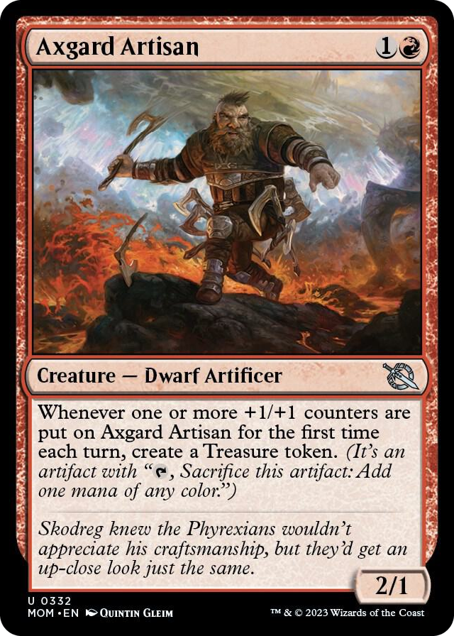 Axgard Artisan #332 U - March of the Machine Pokemon card