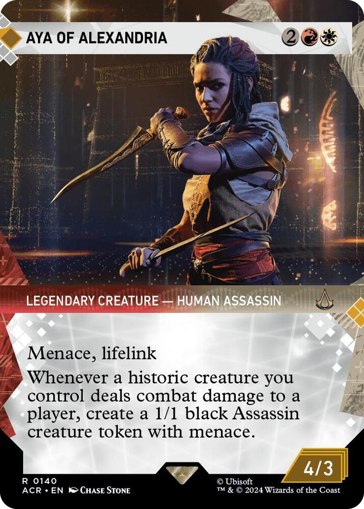 0140 Aya of Alexandria (Showcase) R Universes Beyond: Assassin's Creed