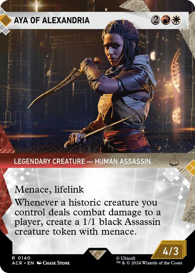 0140 Aya of Alexandria (Showcase) R Universes Beyond: Assassin's Creed