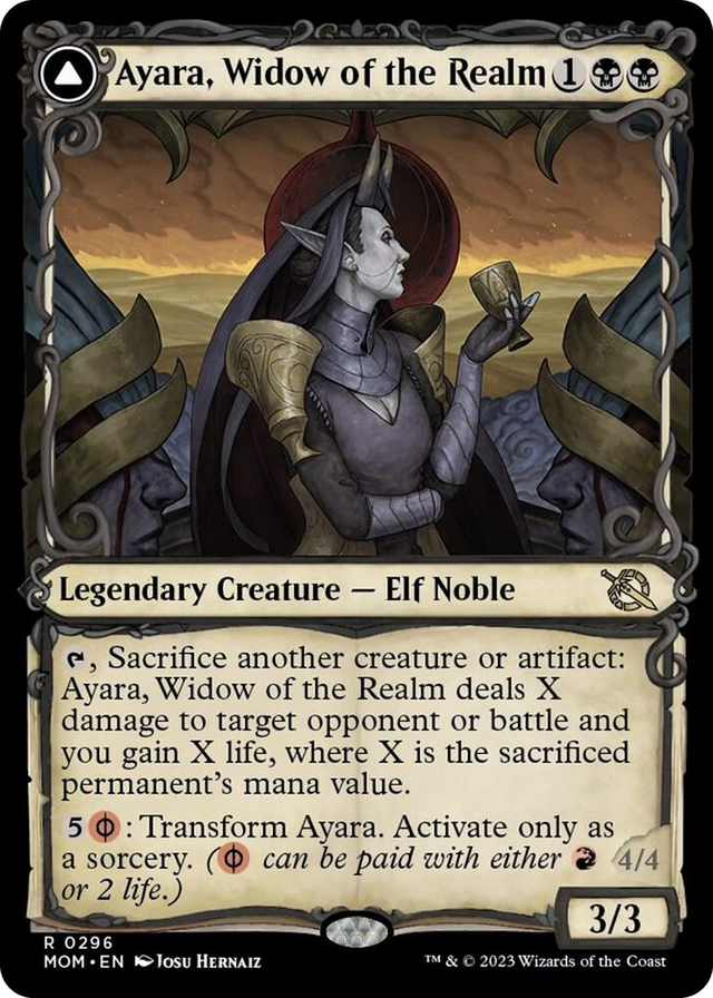 0296 Ayara, Widow of the Realm (Showcase) R March of the Machine