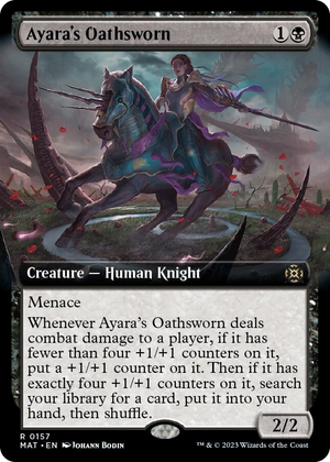0157 Ayara's Oathsworn (Extended Art) R March of the Machine: The Aftermath