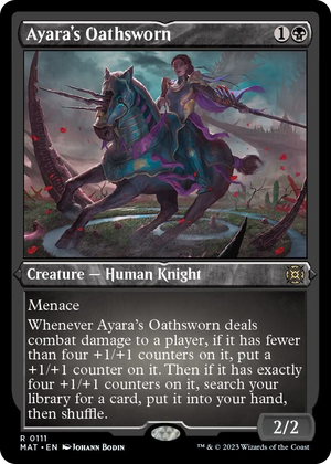0111 Ayara's Oathsworn (Foil Etched) R March of the Machine: The Aftermath