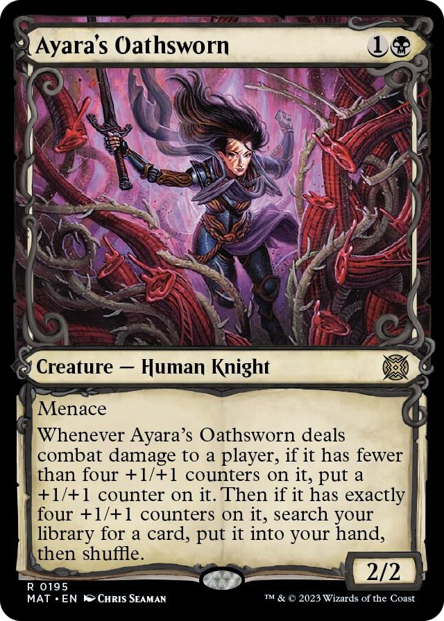 0195 Ayara's Oathsworn (Halo Foil) R March of the Machine: The Aftermath