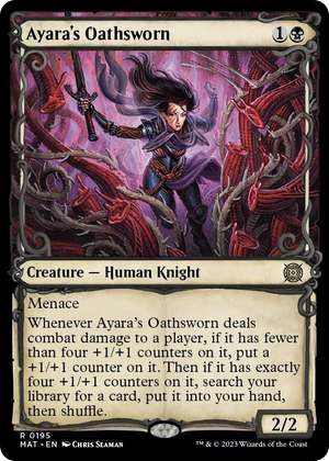 0195 Ayara's Oathsworn (Halo Foil) R March of the Machine: The Aftermath