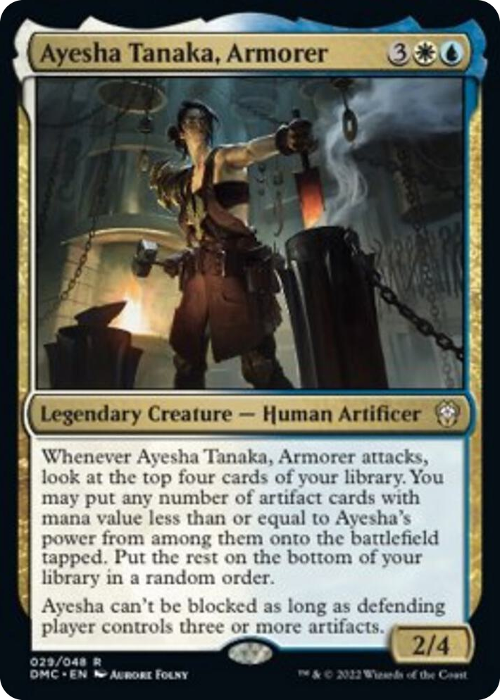 0029 Ayesha Tanaka, Armorer R Commander: Dominaria United