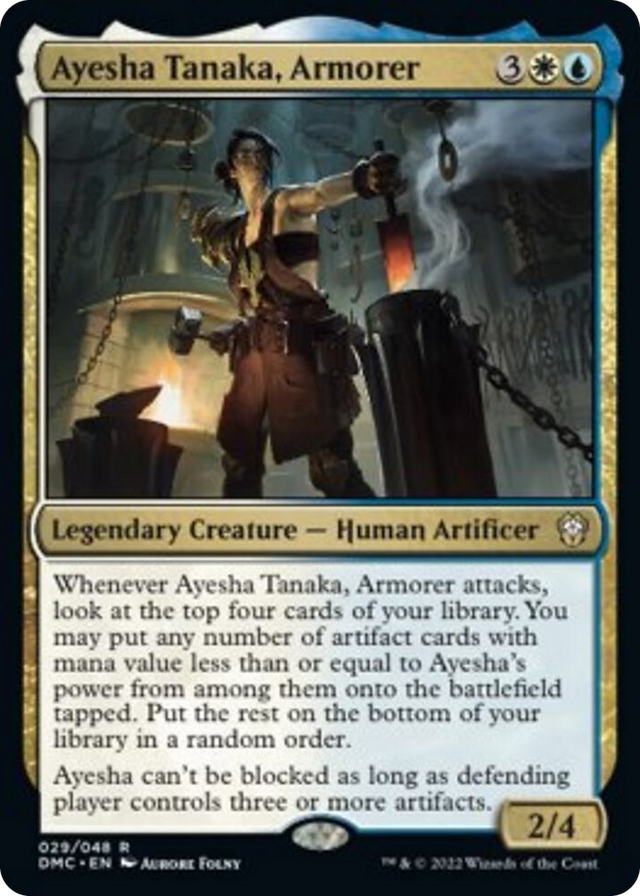 0029 Ayesha Tanaka, Armorer R Commander: Dominaria United