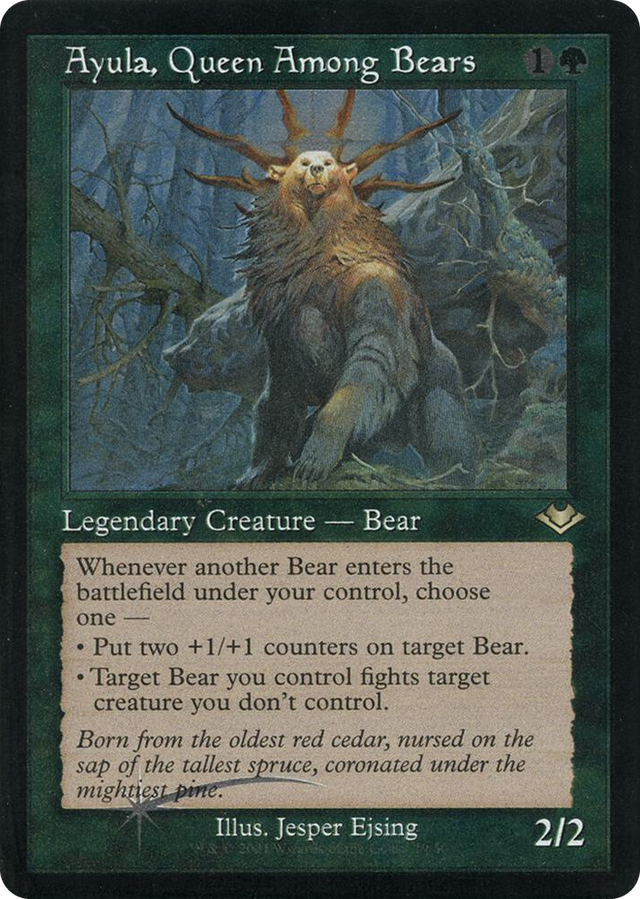 0019 Ayula, Queen Among Bears (Retro Frame) (Foil Etched) R Modern Horizons