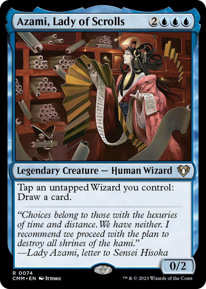 0074 Azami, Lady of Scrolls R Commander Masters