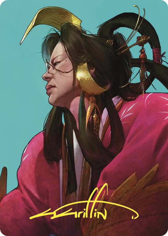 Azami, Lady of Scrolls Art Card (Gold-Stamped Signature) #52 S - Art Series: Commander Masters Pokemon card