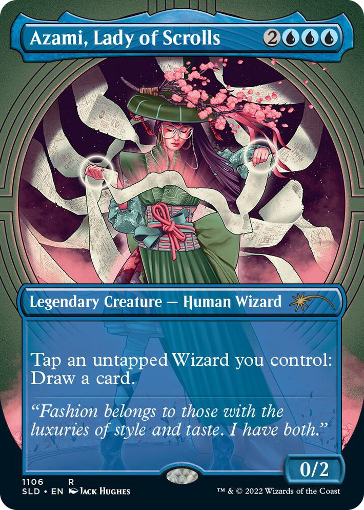 1106 Azami, Lady of Scrolls (Borderless) R Secret Lair Drop Series