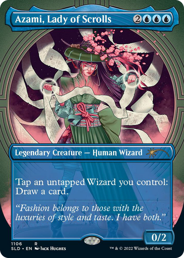 1106 Azami, Lady of Scrolls (Borderless) R Secret Lair Drop Series