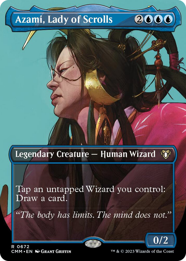 0672 Azami, Lady of Scrolls (Borderless) R Commander Masters