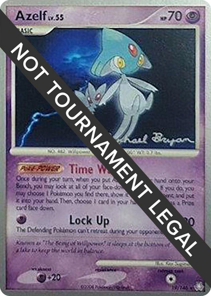 0019 Azelf (19) - 2010 (Mychael Bryan) Rare World Championship Decks
