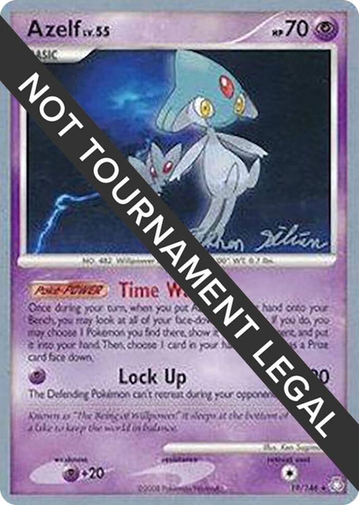 0019 Azelf - 2009 (Stephen Silvestro) Rare World Championship Decks