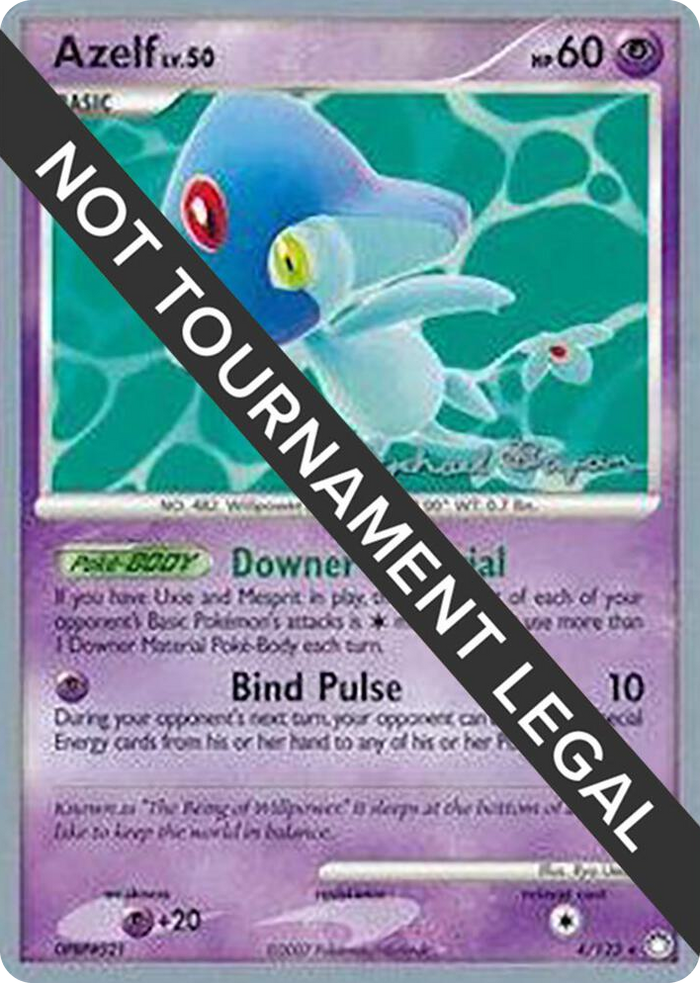 0004 Azelf (4) - 2010 (Mychael Bryan) Rare World Championship Decks