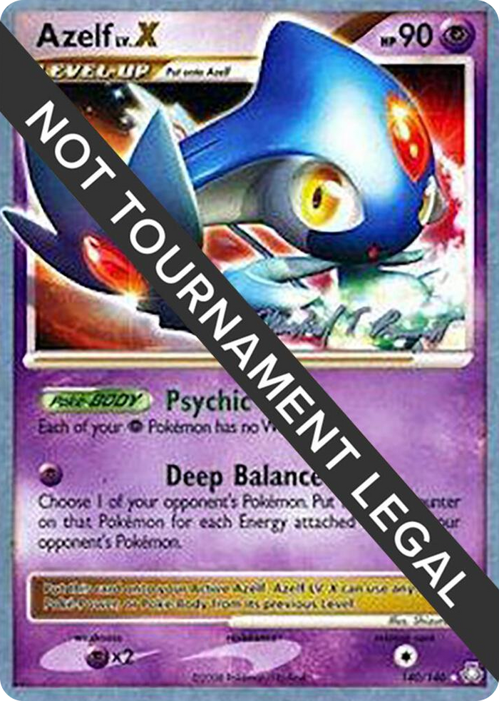 0140 Azelf LV.X - 2010 (Michael Pramawat) Ultra Rare World Championship Decks
