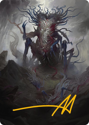 0025 Azlask, the Swelling Scourge Art Card (Gold-Stamped Signature) S Art Series: Modern Horizons 3