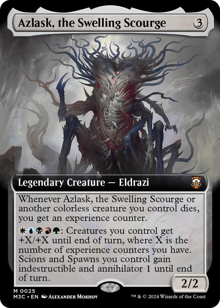 0025 Azlask, the Swelling Scourge (Extended Art) M Commander: Modern Horizons 3