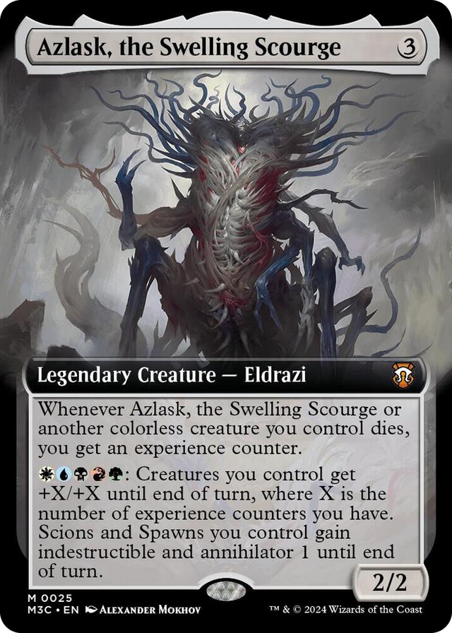 0025 Azlask, the Swelling Scourge (Extended Art) M Commander: Modern Horizons 3