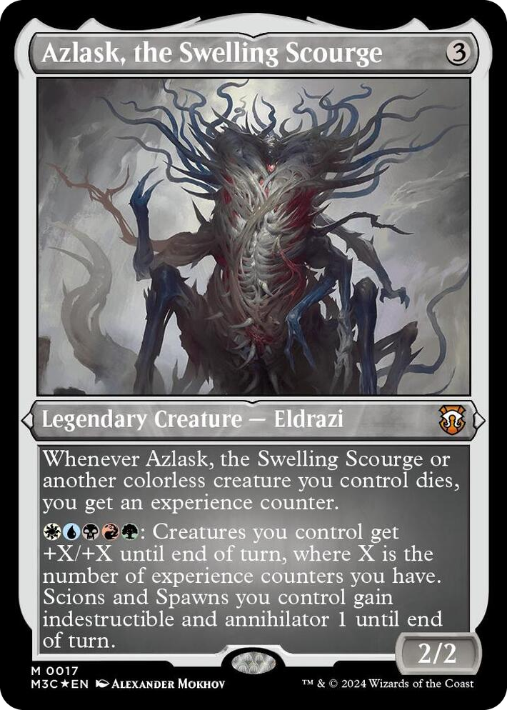 0017 Azlask, the Swelling Scourge (Foil Etched) M Commander: Modern Horizons 3