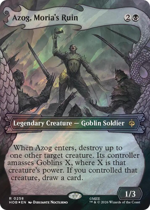 0258 Azog, Moria's Ruin (Showcase) (Surge Foil) R The Hobbit
