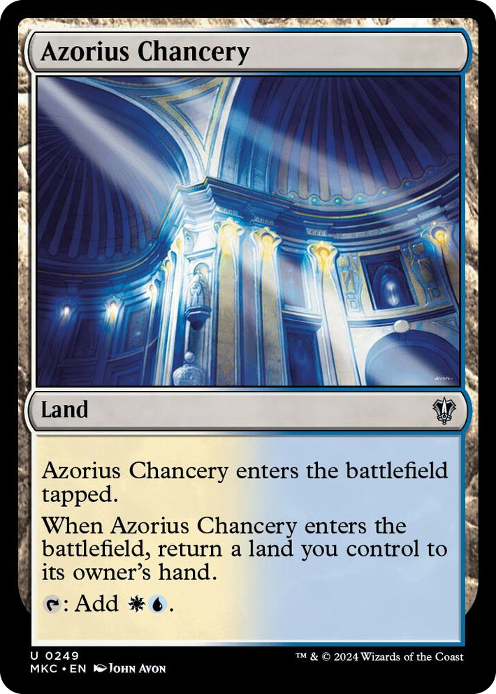 0249 Azorius Chancery U Commander: Murders at Karlov Manor