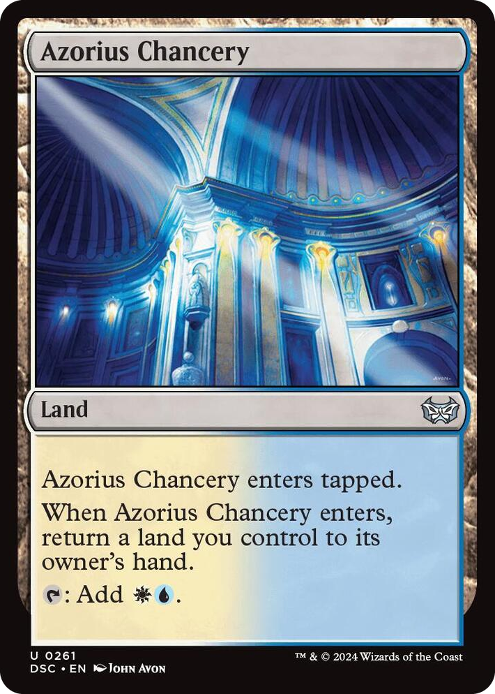 0261 Azorius Chancery U Commander: Duskmourn: House of Horror